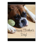 Happy Father's Day Boxer Dog Greeting Card