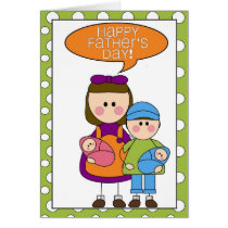 happy father's day (boy/girl/twins) cards