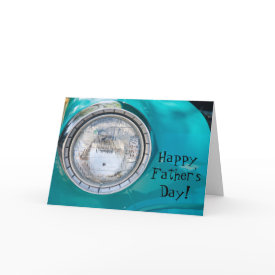 Happy Father's Day! Card - Turquoise vintage car detail is featured on this colorful Father's Day card.