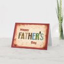 Happy Father's Day Card - A unique, rugged greeting card for your dad on his special day! Don't forget to buy the Matching Postage!