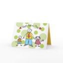 Happy Father's Day! Card (Dark Skin Tone) by fat_fa_tin Happy Father's Day! Card (Dark Skin Tone)