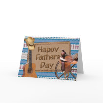 Happy Fathers Day Cowboy Card