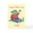 Happy Father's Day Daddy Card (Blank) by fuzzbuttcafe Happy Father's Day Daddy Card (Blank)
