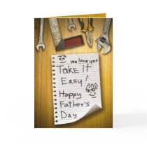 Happy Father's Day from kids Greeting Card