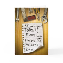 Happy Father's Day from kids Greeting Card