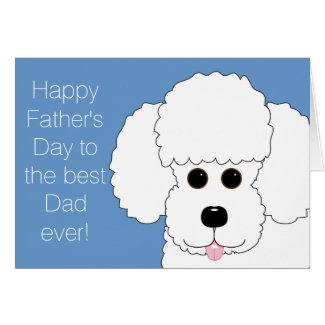 Happy Father's Day from The Fur Kid Poodle Card