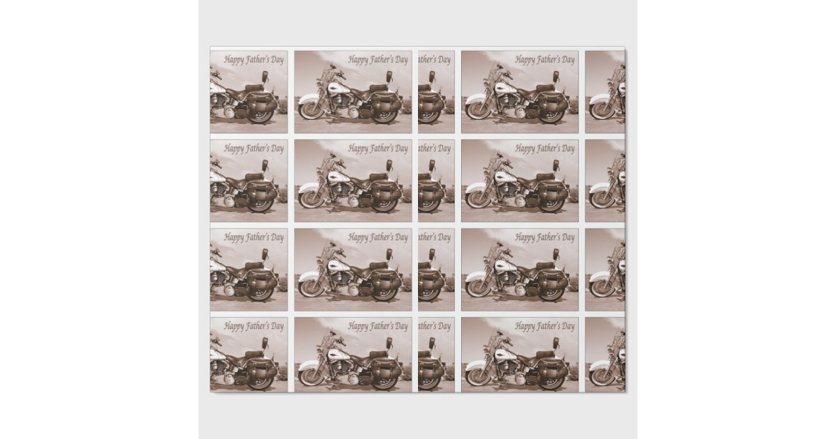 harley davidson christmas wrapping paper