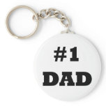 Happy Father's Day - Number 1 Dad - #1 Dad keychains