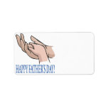 Happy Fathers Day Personalized Address Label