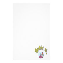 Happy Fathers Day Personalized Stationery