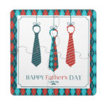 Happy Father's Day Puzzle Coaster