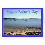 Happy Father's Day Sail Boats Greeting Card