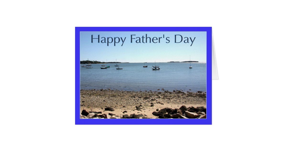Happy Father's Day Sail Boats Greeting Card | Zazzle