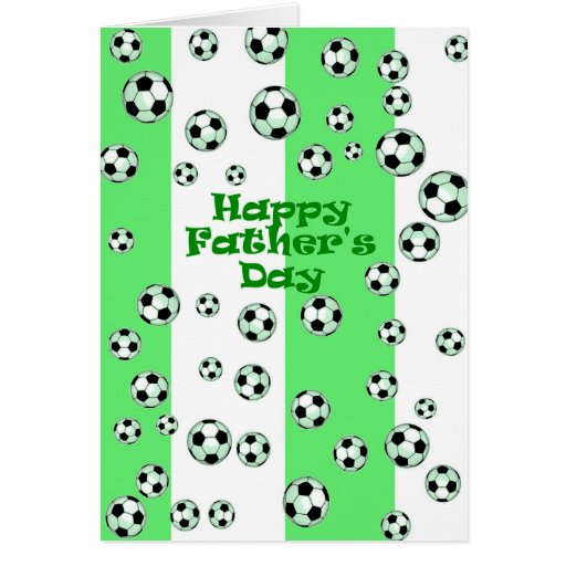 Happy Father's Day Soccer Greeting Card Zazzle