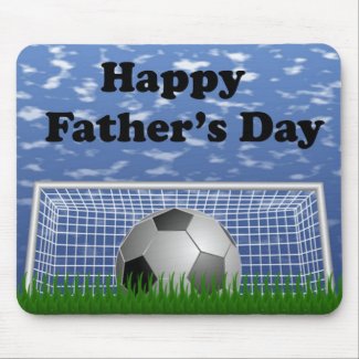 Happy Fathers Day Soccer Mousepads