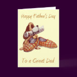 Happy Father's Day To A Great Dad Card (Blank)