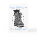 Happy Father's Day To a Terrific Dad Card (Blank) by fuzzbuttcafe Happy Father's Day To a Terrific Dad Card (Blank)