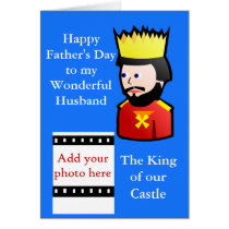 Happy Father's Day to Husband from Wife add photo Card