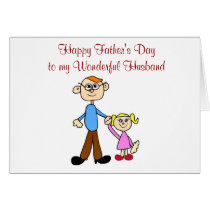 Happy Father's Day to Husband from Wife Card