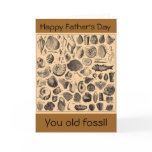 Happy Father's Day, you old fossil Greeting Cards