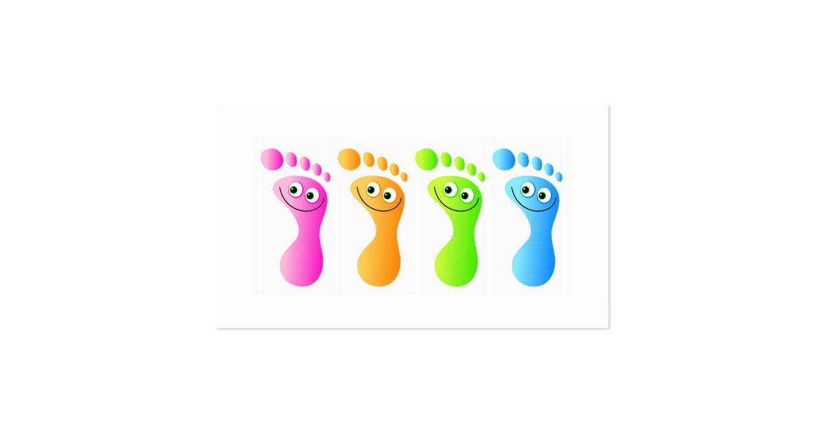 Happy Feet Business Card Zazzle