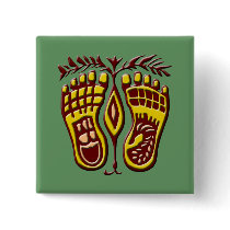 Happy Feet Pinback Button