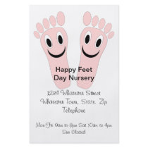 Happy Feet Day Nursery Flyer