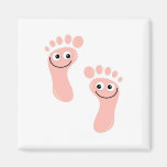 Happy Feet Refrigerator Magnet