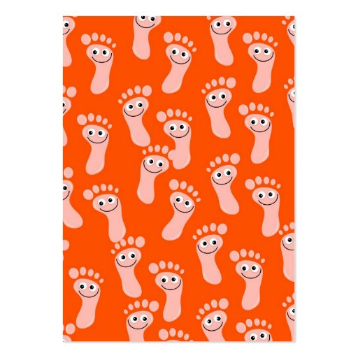Happy Feet Wallpaper Business Card Template (back side)