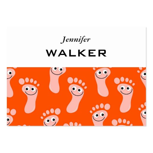 Happy Feet Wallpaper Business Cards (front side)