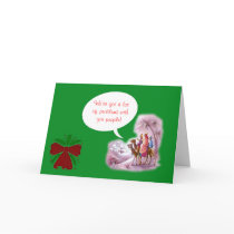 Happy Festivus with 3 wise men Greeting Card