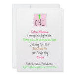 Happy First Birthday Invitation