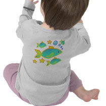Happy Fish 2-Sided Infant Longsleeve Tee Shirt