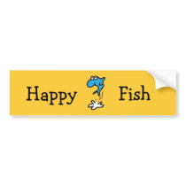 Happy Fish Bumper Sticker