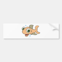 Happy Fish Bumper Stickers