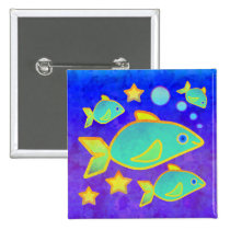 Happy Fish Buttons