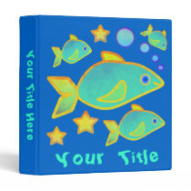 Happy Fish Customizable Art Binder