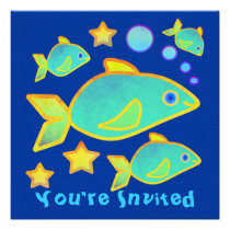 Happy Fish Invitations