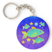 Happy Fish Keychain