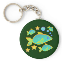 Happy Fish Keychain