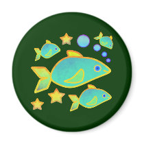 Happy Fish Magnets