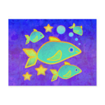 Happy Fish Postcard