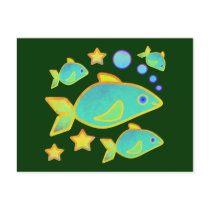 Happy Fish Postcard