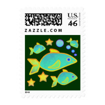 Happy Fish Stamps