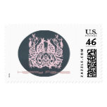 Happy Fishes Postage Stamp