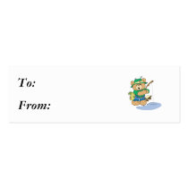 Happy Fishing Fisherman Bear business cards