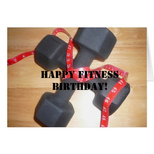 Happy fitness birthday Card Zazzle