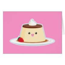 Happy Flan Greeting Cards