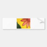 happy flower bumper sticker