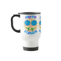 Happy Flower Travel Mugs